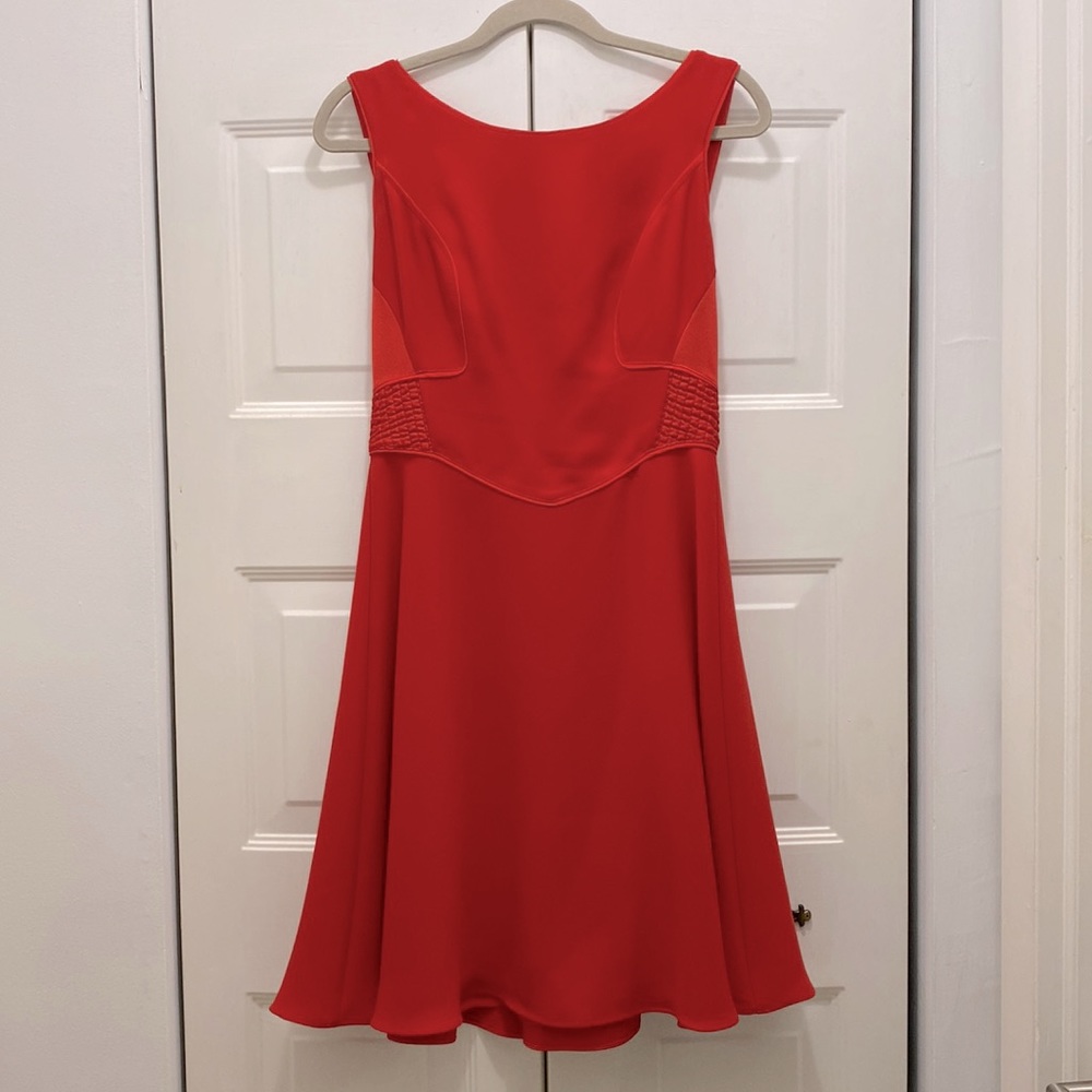 Reiss Red Fit and Flare Dress
